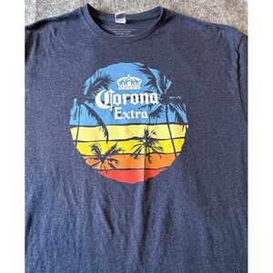 Corona Extra‎ Short Sleeve T-Shirt 2XL Blue Heather